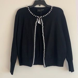 Cliche Knit Cardigan with faux pearls